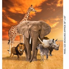 African Safari - Big 5 - 0223 B panel 